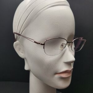 Furla optical frame women's red Titanium VFU556K OSBS 52-17-140 dainty eyewear